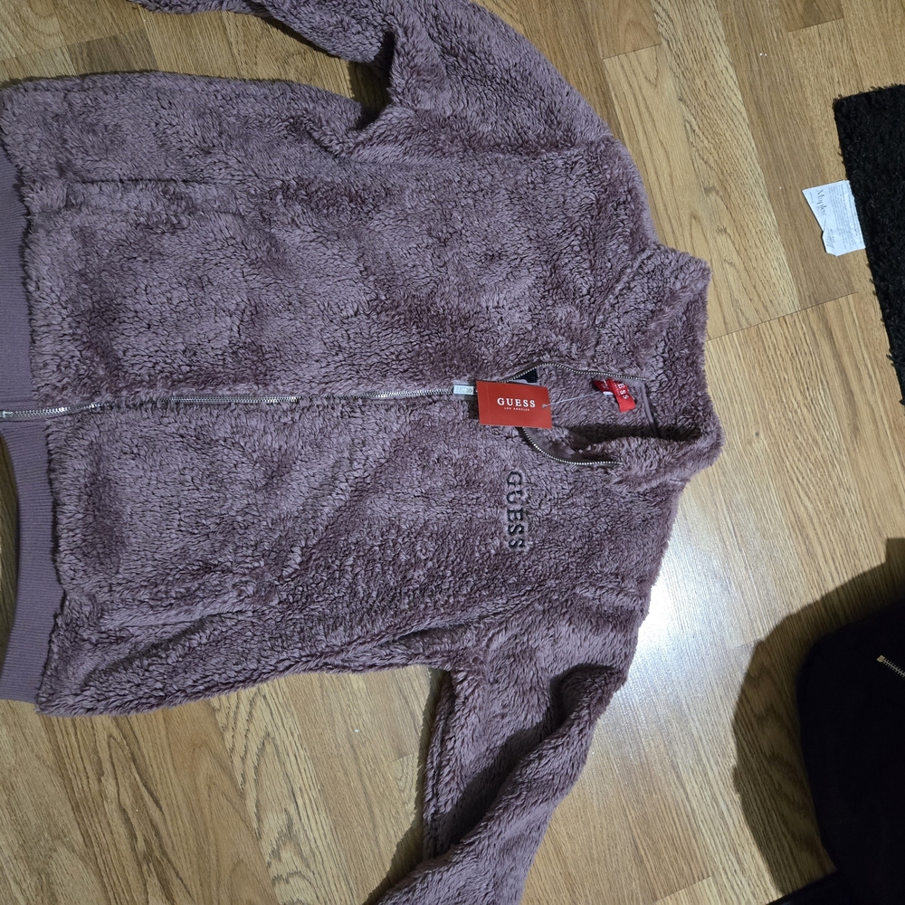 Guess Purple Fleece Jacket